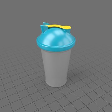 Plastic shake cup
