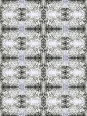 Foam on a white background dyed with ink, collage