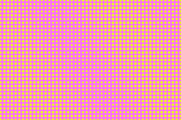 Pink yellow dotted halftone vector background. Diagonal striped halftone banner template