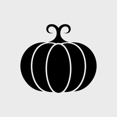 Pumpkin flat vector icon. Vegetables flat vector icon