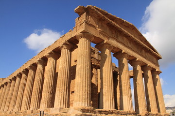Obraz premium Temple de la concorde, Sicile, Agrigente