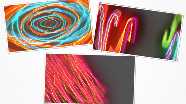 Neon Glow Scribbles Transitions Pack
