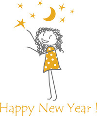 Un enfant décore le sapin de Noël