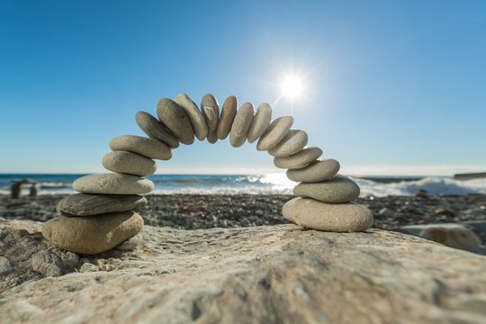 Arch Made of Pebbles