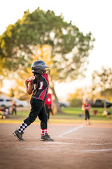 Girl Playing Baseball