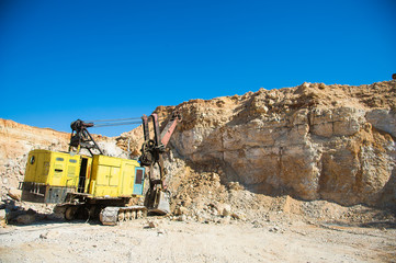 Production of stone at a forsaken quarry