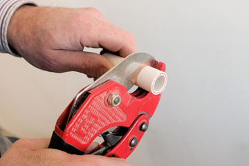 workers make repairs in the apartment