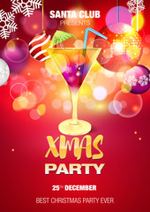 Christmas Party Poster Design