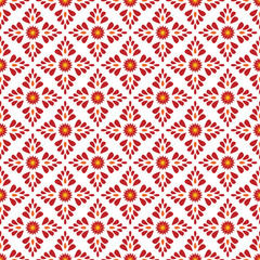 Seamless floral pattern, ethnic ornament, slavic plant pattern
