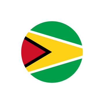 Guyana flag, official colors and proportion correctly.