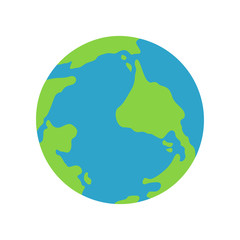 Vector planet earth icon.