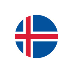 Iceland flag, official colors and proportion correctly.