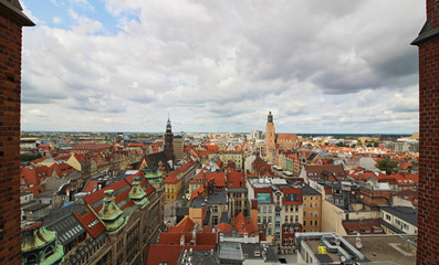 Vista a&eacute;rea de Wroclaw, Polonia