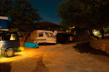 Obraz premium Camping by night