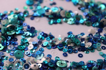 Blue sequin 