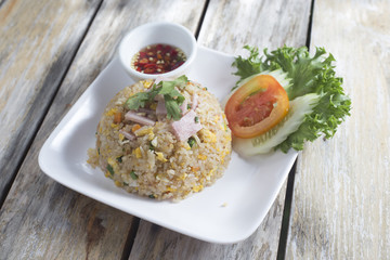 Fried Rice with Ham