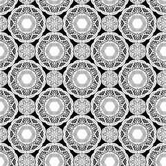 seamless pattern with lace, vector retro pattern, doily