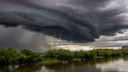 Storm over the waterhole