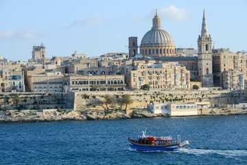 Fototapeta na wymiar View of Valletta on Malta