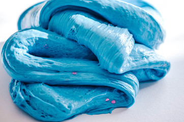fluffy blue slime 