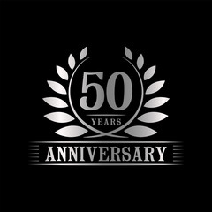 50 years anniversary logo template. 
