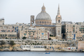 Fototapeta na wymiar View of Valletta, the capital city of Malta