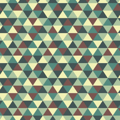Seamless geometric pattern with triangles.Vintage pattern