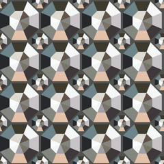seamless pattern with gems, pattern with crystals
