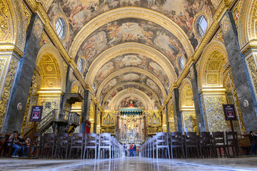 Fototapeta na wymiar St John's Co-Cathedral in Valletta