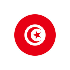 Fototapeta premium Tunisia flag, official colors and proportion correctly.