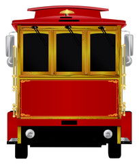 San Francisco Tour Cable Car Trolley Illustration Vector