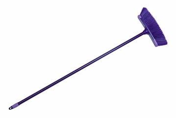Cleaning broom isolated on the white background