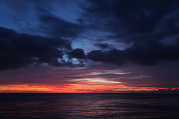 Beautiful sunset in Boracay