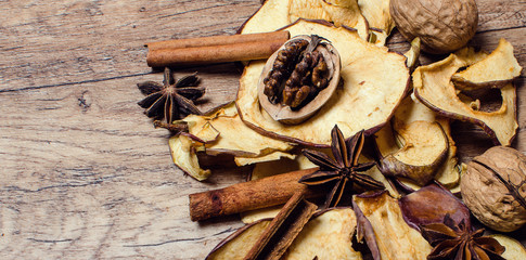 Dried Christmas apple