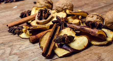 Dried Christmas apple