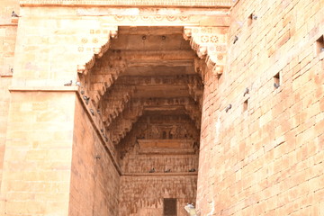 ancient historical building inside of the jaisalmer fort jaisalmer rajasthan india