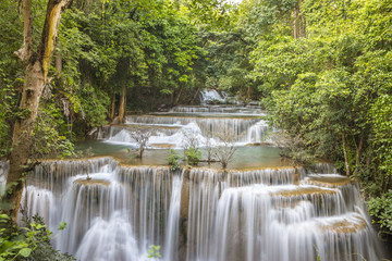 Naklejka premium Huai Mae Khamin Waterfall, Thailand