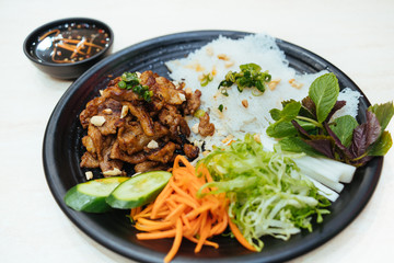 Grilled Pork Vermicelli Dish