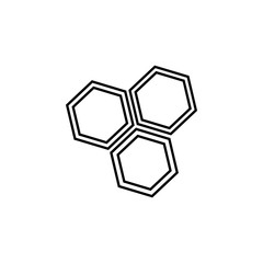 Obraz premium Honeycomb icon in trendy flat style isolated on background. Honeycomb icon page symbol for your web site design Honeycomb icon logo, app, UI. Honeycomb icon Vector illustration