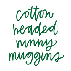 Obraz premium Cotton Headed Ninny Muggins