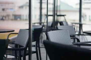 カフェのテラス席