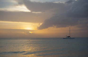 ocean scene at sunset