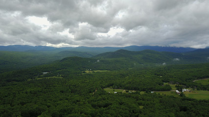 Fototapeta na wymiar New Hampshire Forest Aerial View