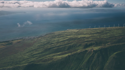 Helicopter Shot of Maui, Hawaii's Ocean and Jungles