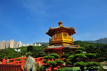 Chinese Pavilian in Nan Lian Garden, Hong Kong