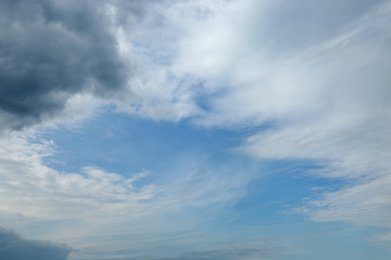 Obraz premium Blue sky with clouds background, sky with clouds.