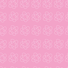 Floral seamless background, lot of flowers, abstract pattern