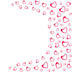 abstract love design of hearts. For greeting cards, invitations Valentine's day, wedding, birthday, party,celebration .