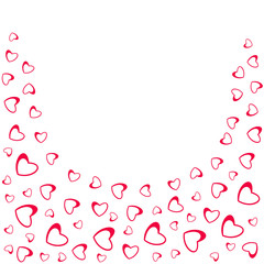 abstract love design of hearts. For greeting cards, invitations Valentine's day, wedding, birthday, party,celebration .