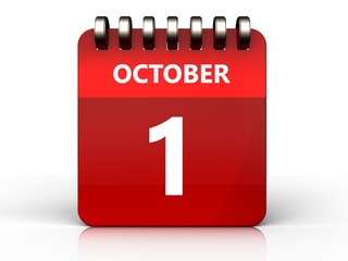 3d 1 october calendar